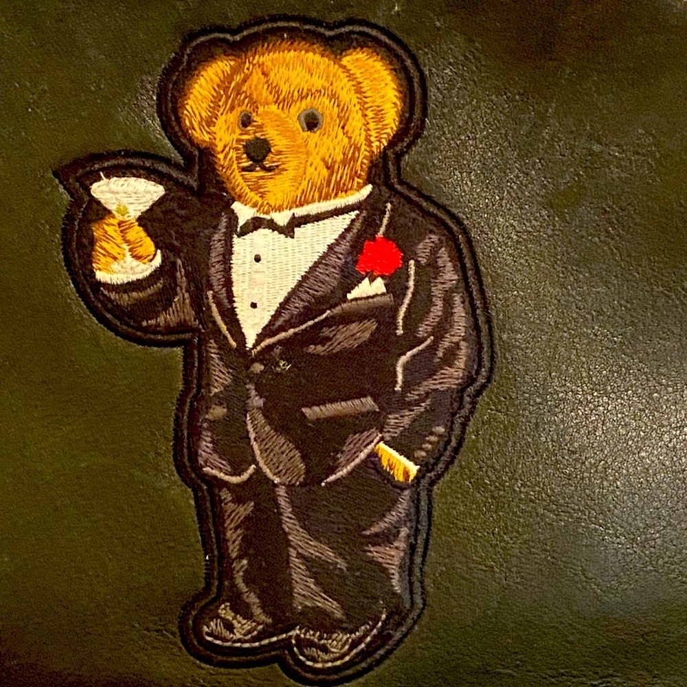 Limited Edition Black Polo “Martini Bear” Backpack